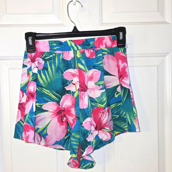 Show Me Your Mumu XS Pink Hibiscus Shorts - Picture 1 of 7